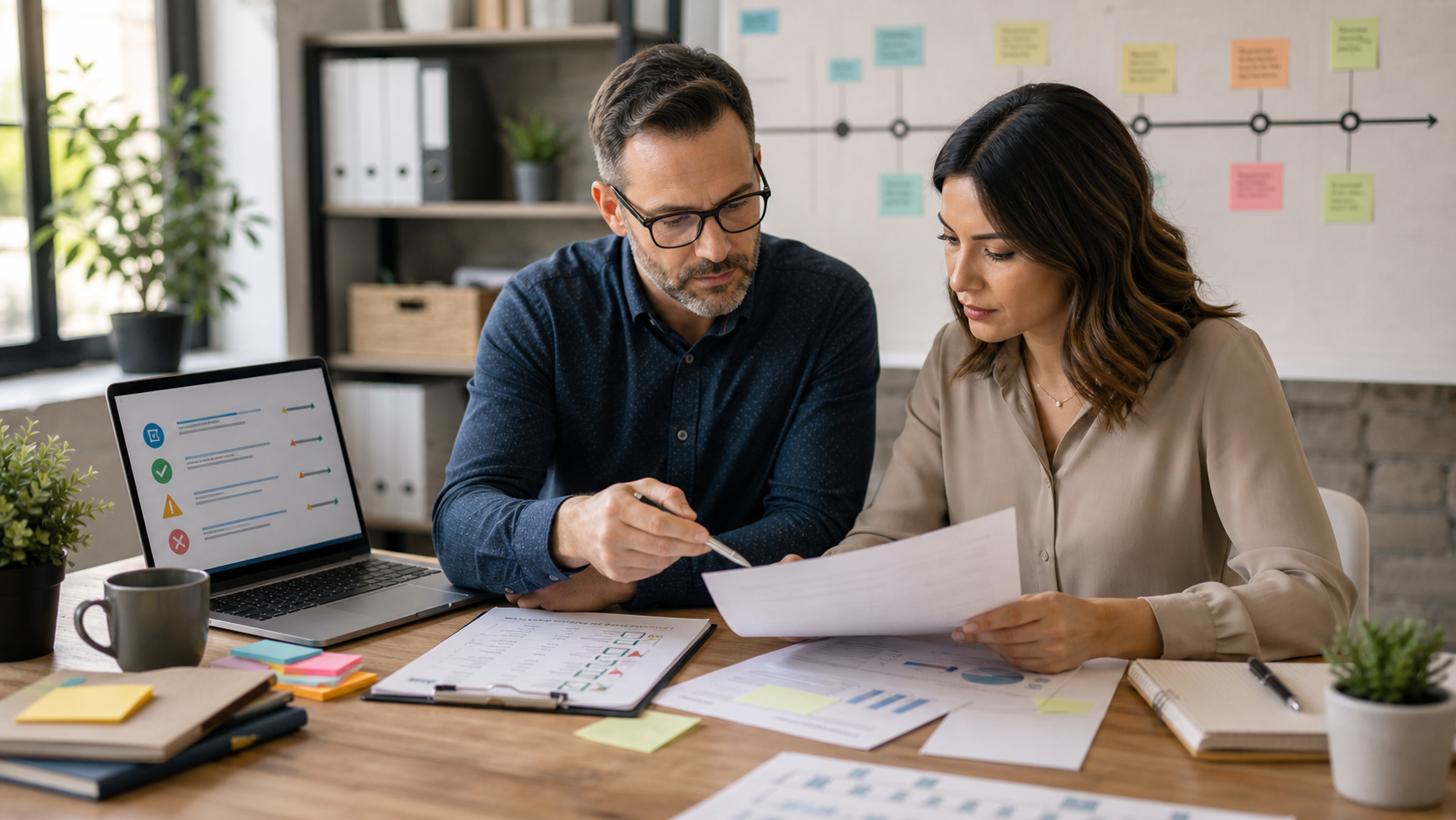 Shopify merchant and advisor reviewing an accessibility demand-letter checklist